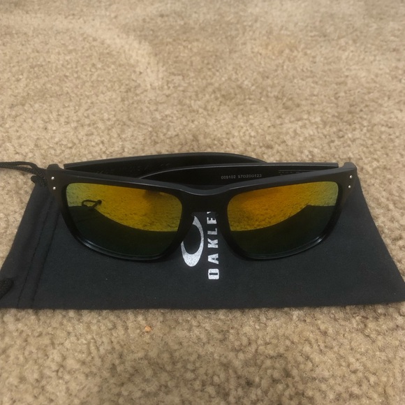 Oakley Other - Oakley Holbrook Gold Reflective Sunglasses 9102 Matte Black